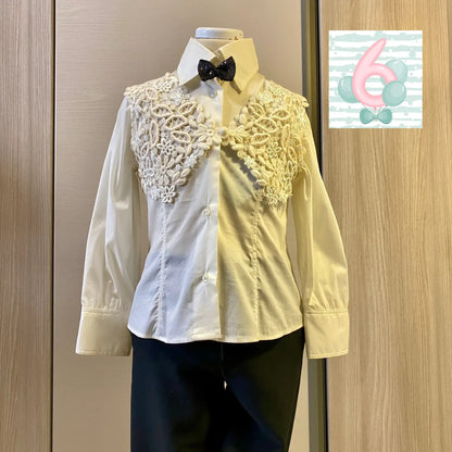 Completo elegante da cerimonia o festa per bambina 6 anni