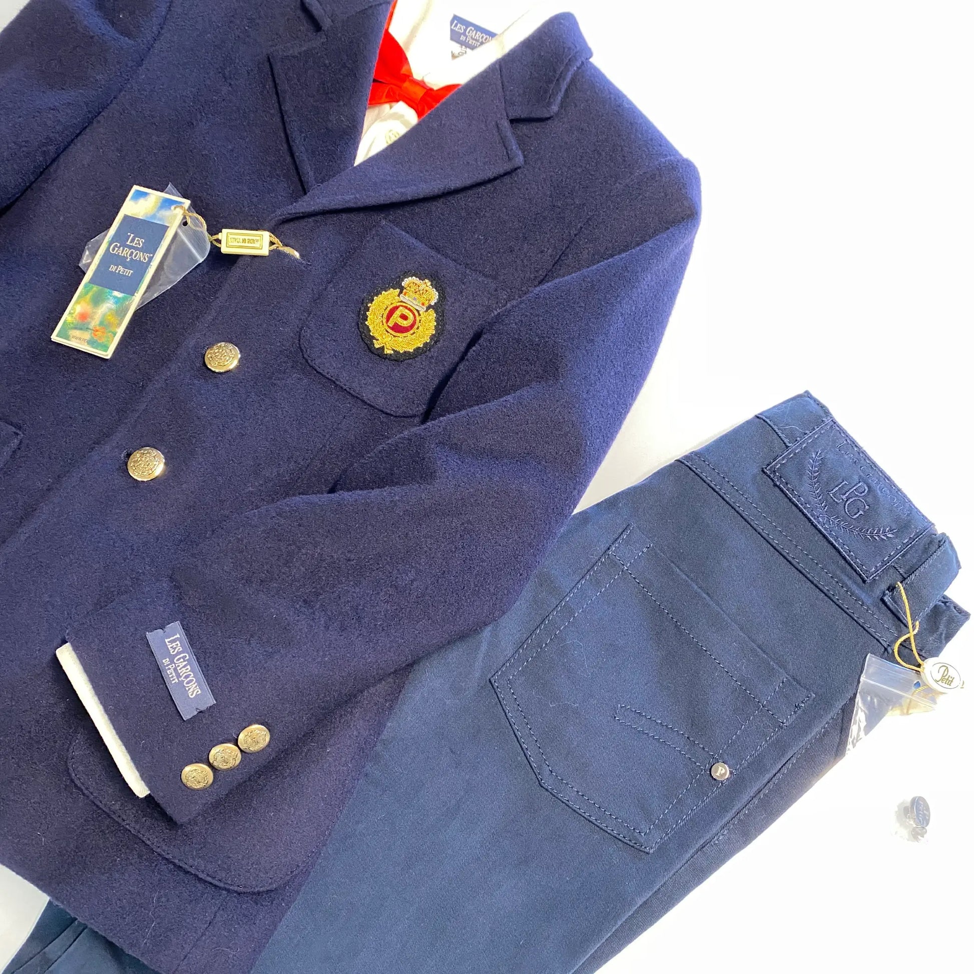 Completo elegante casual per cerimonie invernali per bambino di 8 anni