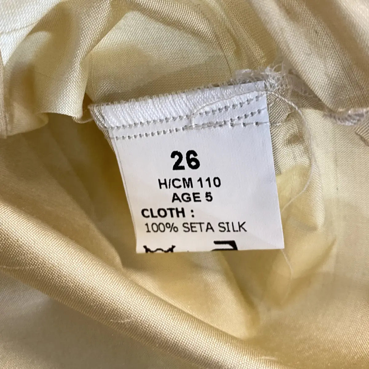 Completo per maschietto in seta