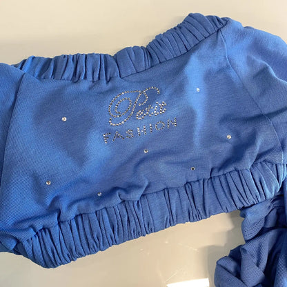 Coprispalle elegante per cerimonia estiva colore azzurro