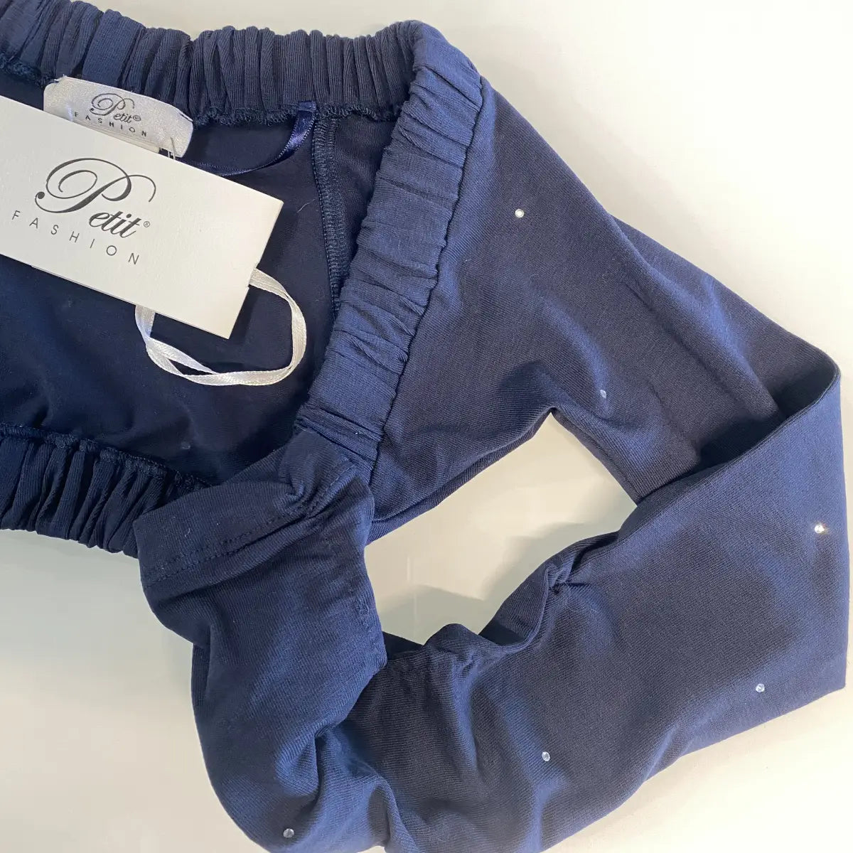Coprispalle elegante blu con strass