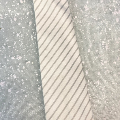 Cravatta bambino a righe diagonali panna e grigio