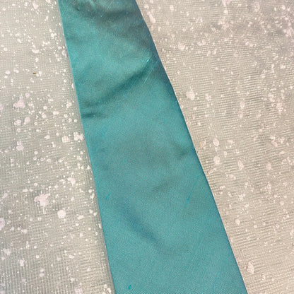 Cravatta da bambino turchese effetto seta in outlet