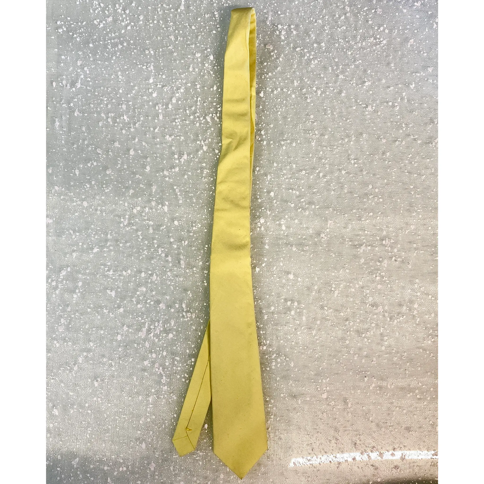 Cravatta gialla soft satinata per bambino