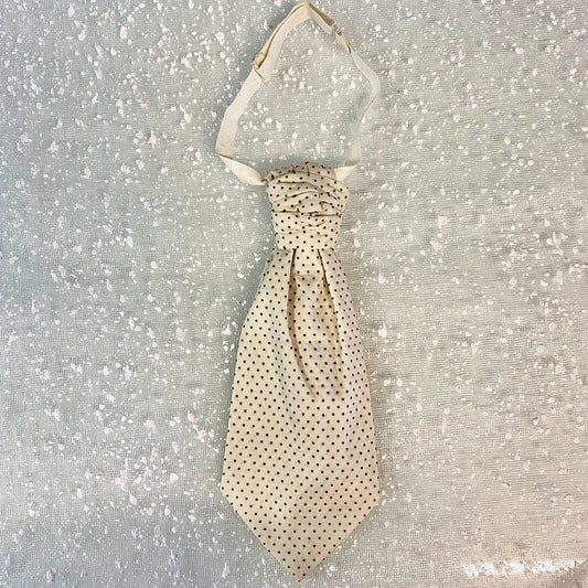 Cravatta pre annodata a pois per bambino