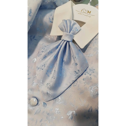 Abito da Battesimo Bambino Azzurro Cielo