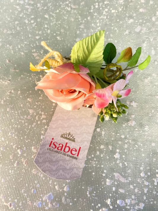 Fermaglio con rose per bambina