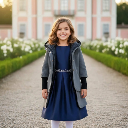 Giacca per cerimonie in autunno inverno da bambina scontata