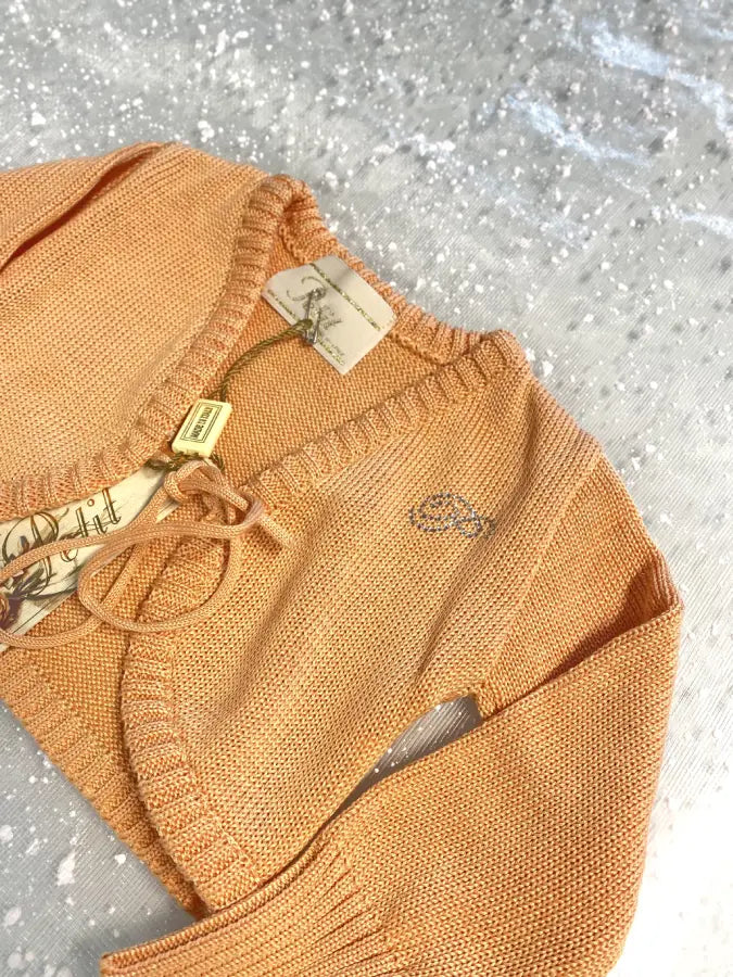 Giacchino bolero arancione per bambina