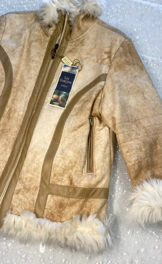 Giaccone elegante con pelliccia per bambino
