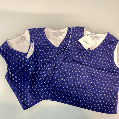 Gilet neonato invernale blu navy elegante