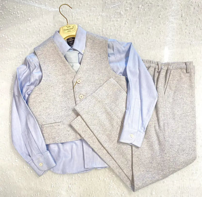 Gilet e pantalone in lana per bambino