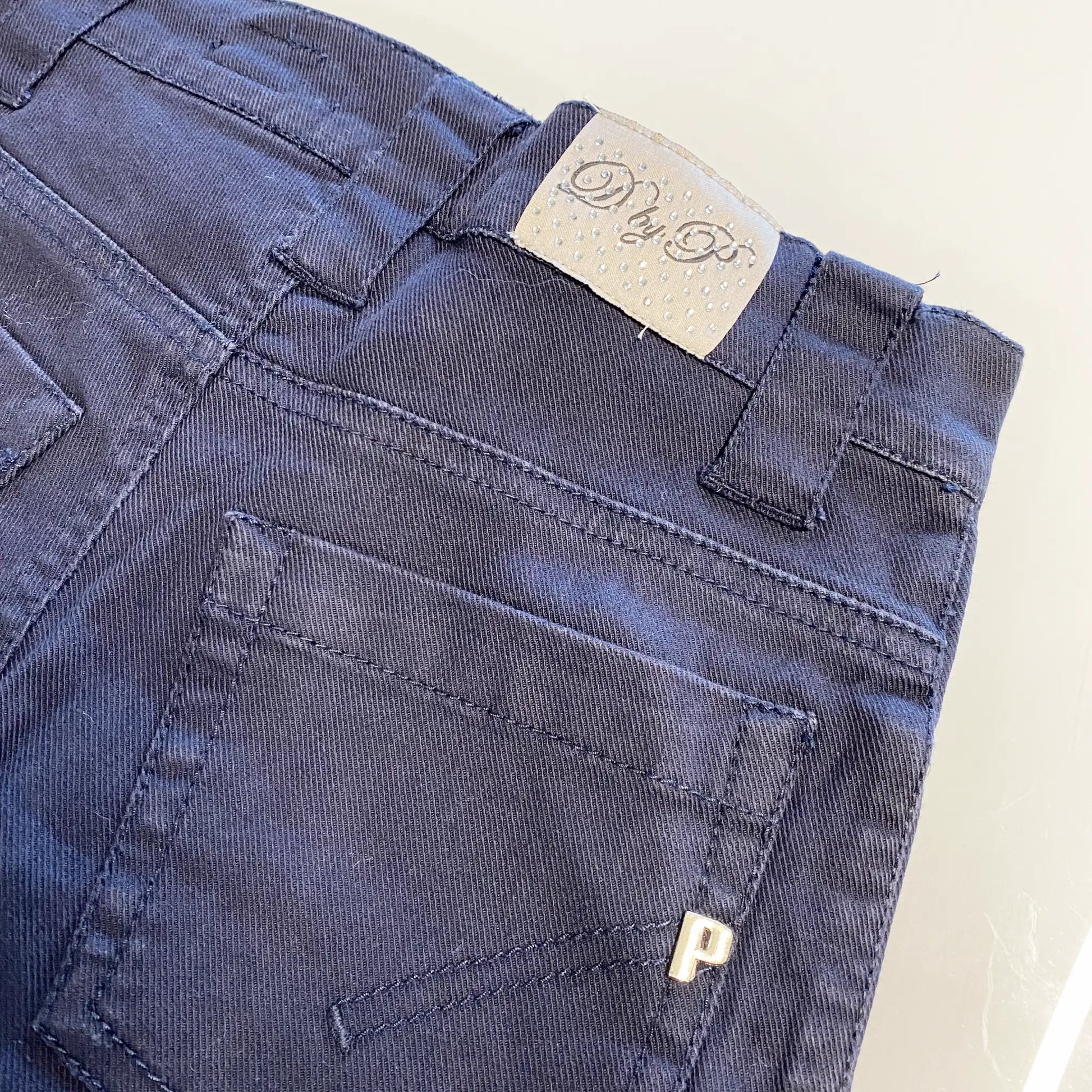 Jeans colorato blu scuro per ragazza