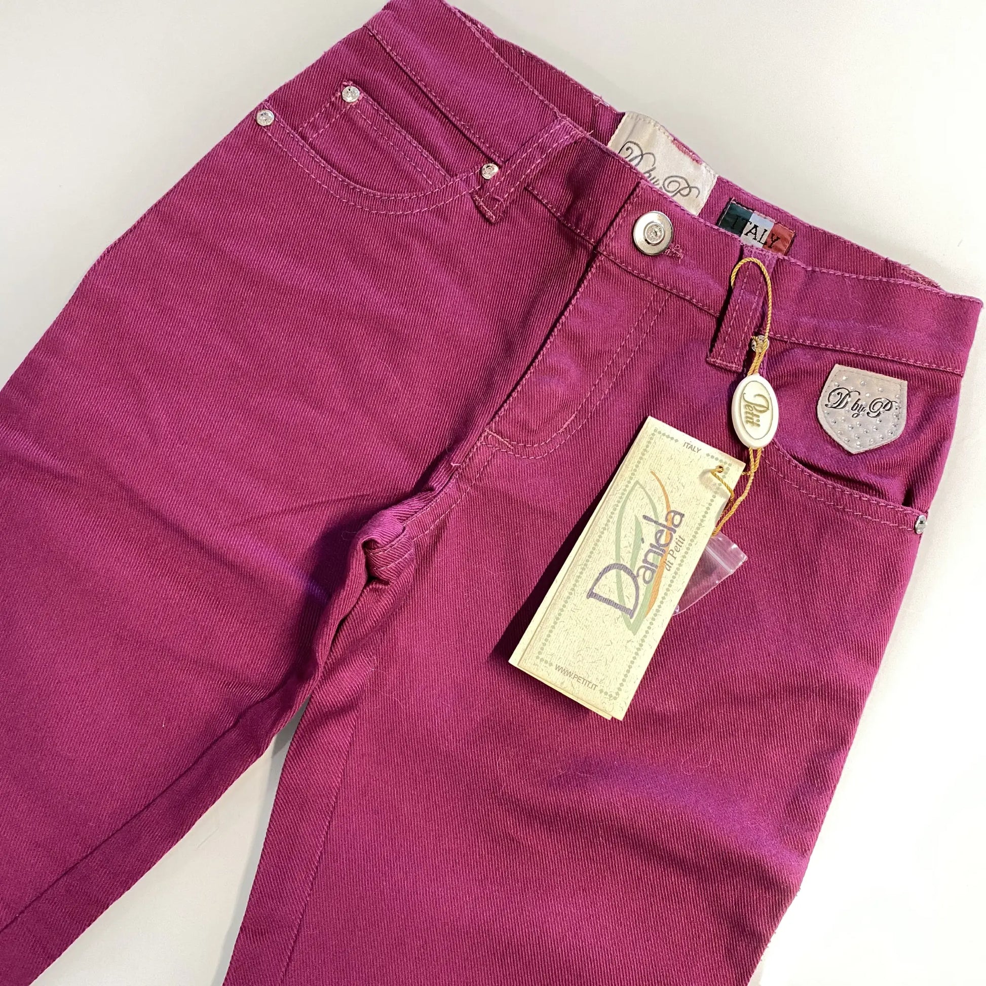 Jeans colorato fucsia per ragazza