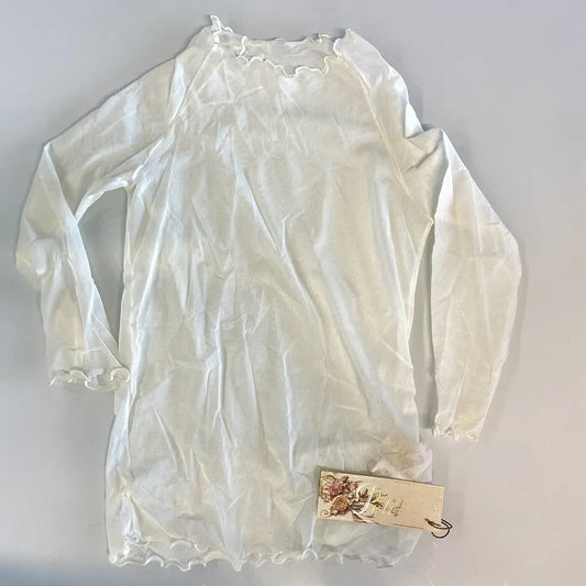 Maglia aderente in tulle per bambina