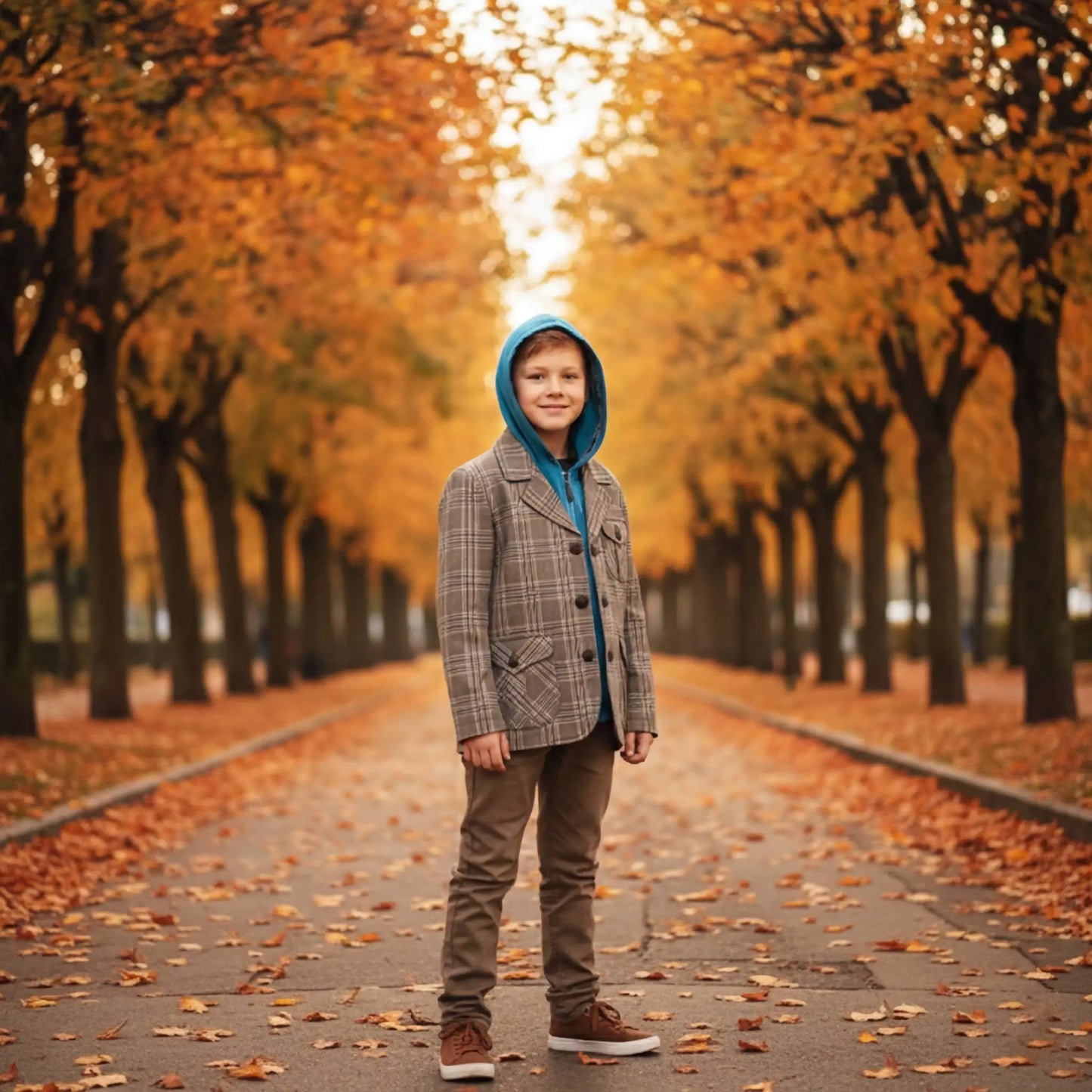 Blazer con cappuccio per bambino in outlet