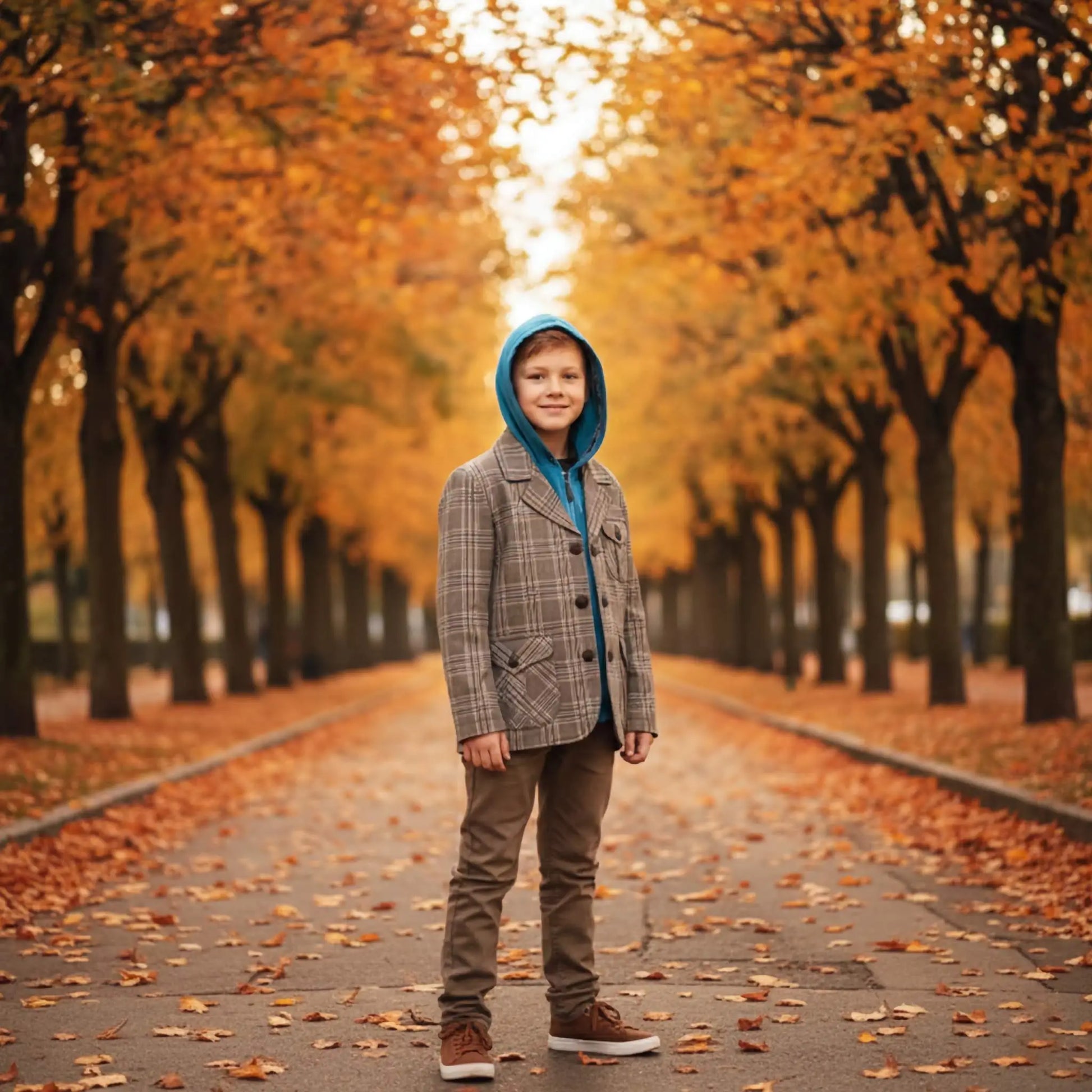 Blazer con cappuccio per bambino in outlet