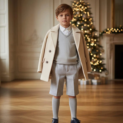 Pantaloncini in lana per bambino per abbinamenti da Cerimonia in Outlet