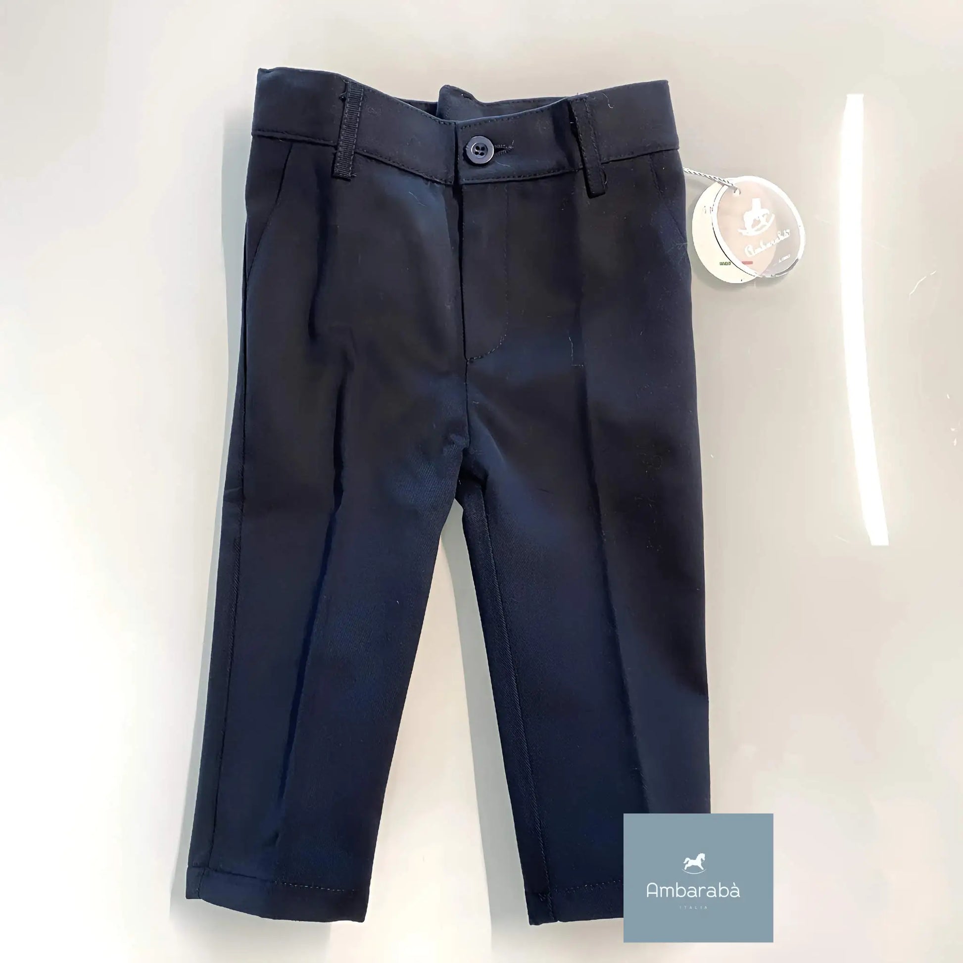 Pantalone elegante elasticizzato per neonato di 9 mesi