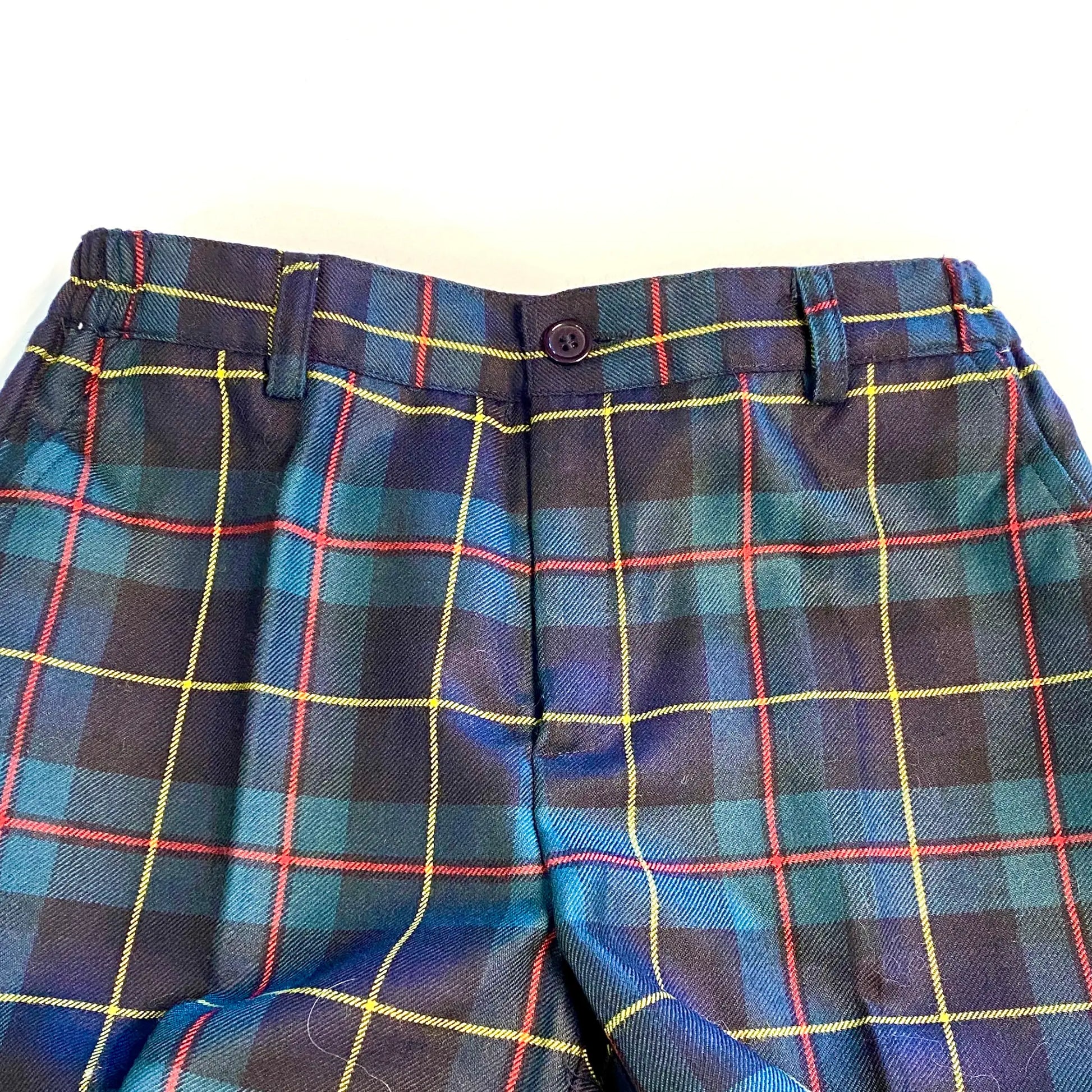 Pantalone in lana fantasia tartan per ragazzo