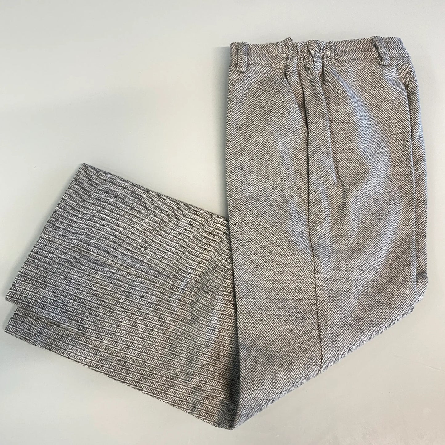Pantalone lungo elegante in lana grigio per bambino in outlet
