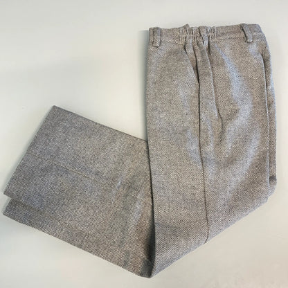 Pantalone lungo elegante in lana grigio per bambino in outlet