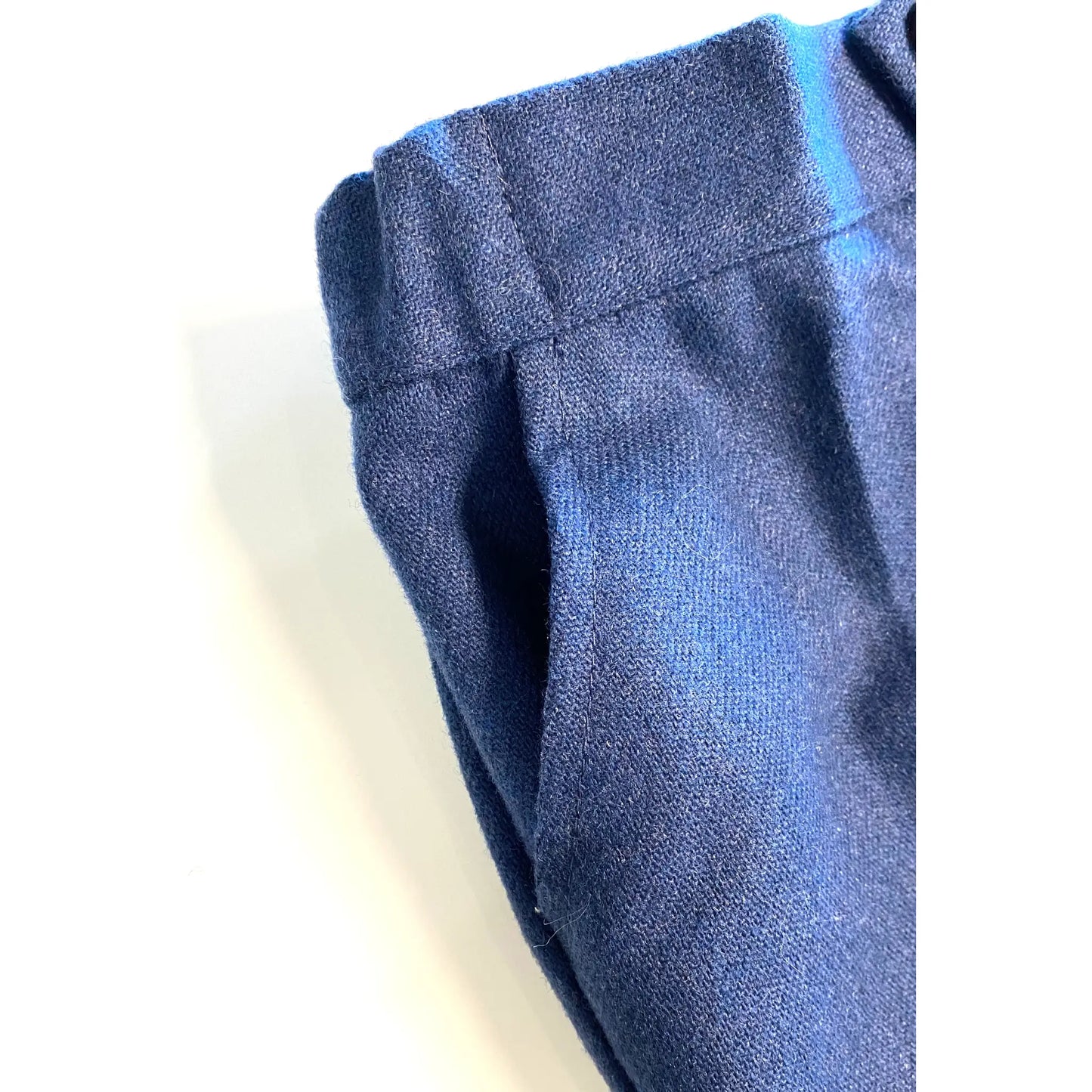 Pantalone elegante da neonato blu con elastico in vita