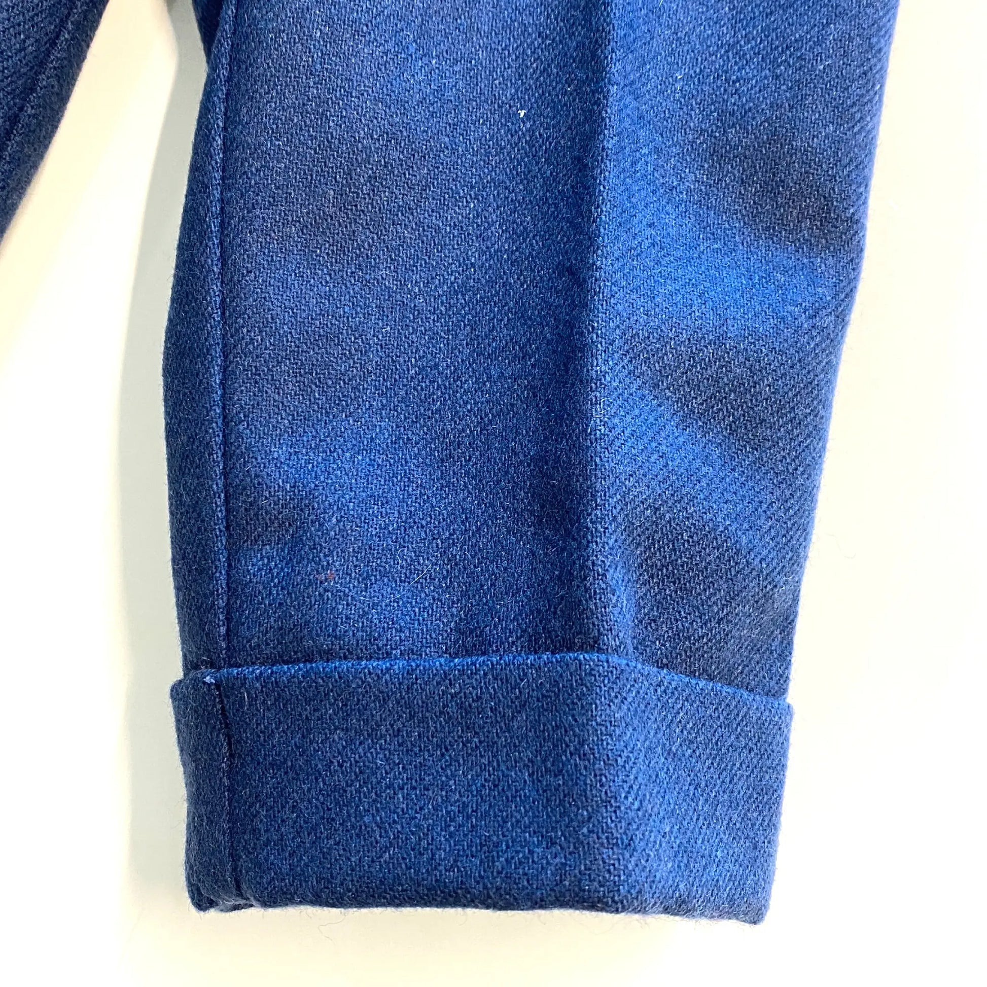 Pantalone da neonato blu risvolatato