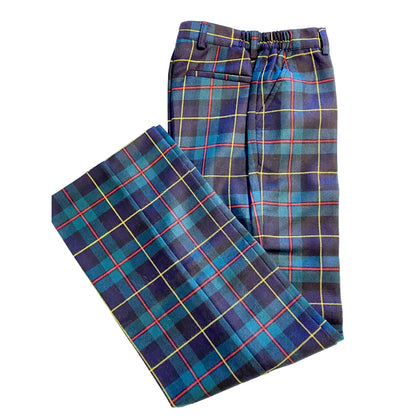 Pantalone tartan per bambino in lana in outlet