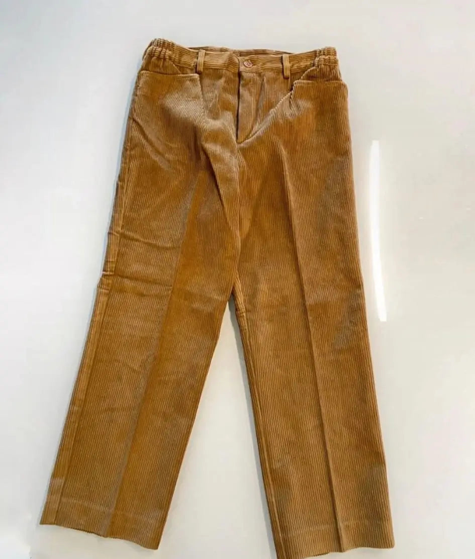 Pantalone in velluto marrone chiaro per bambino