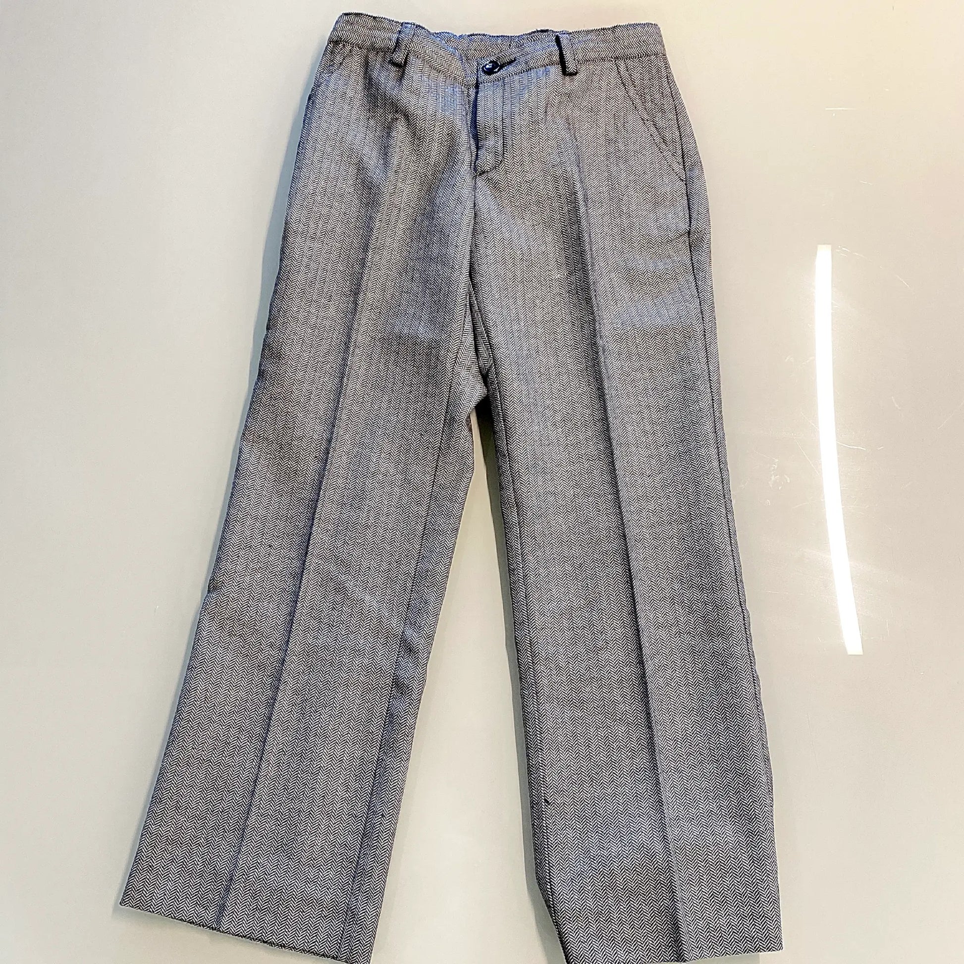 Pantaloni da cerimonia per bambino a spina di pesce