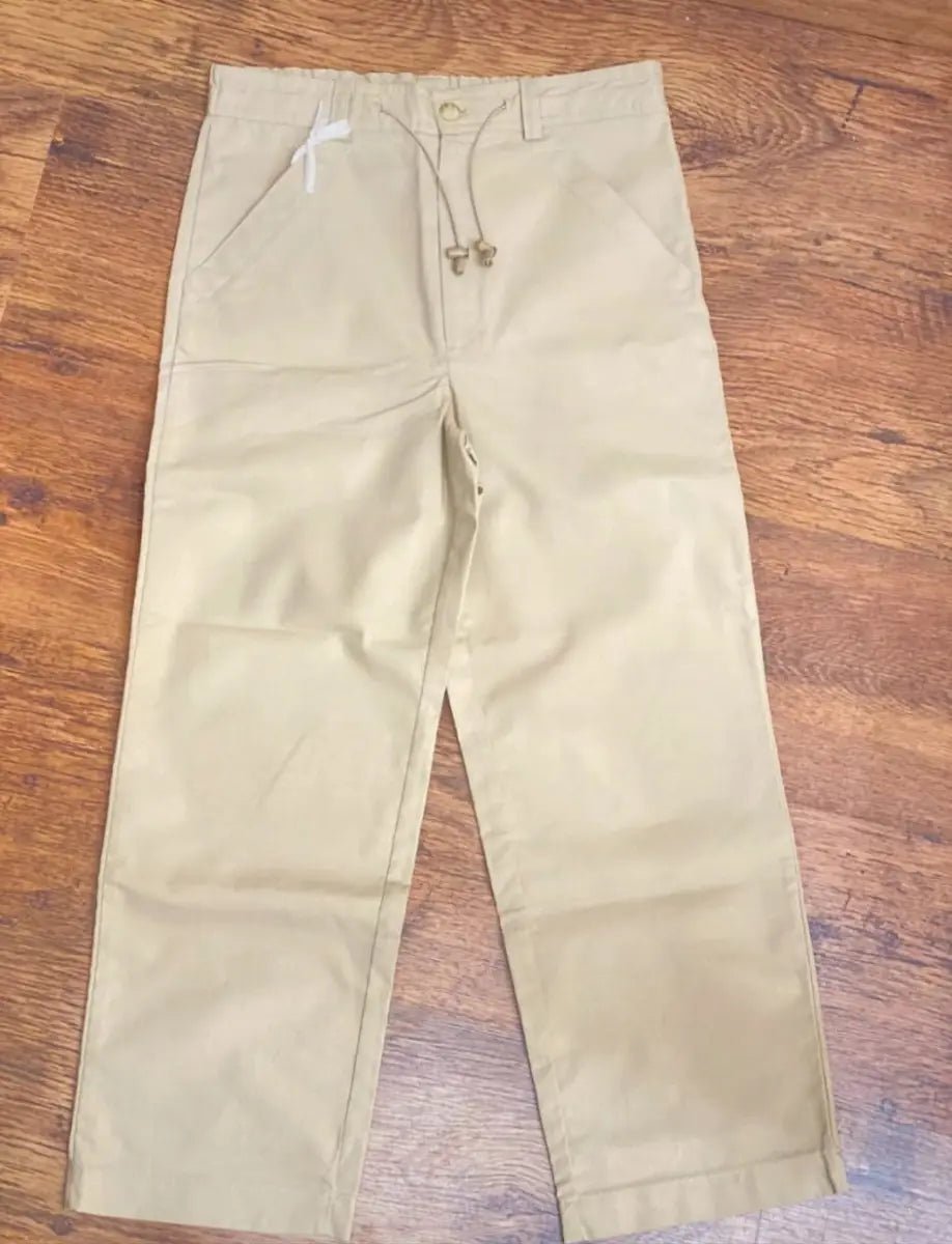 Pantaloni in lino e cotone per bambino