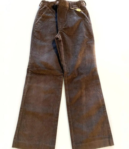 Pantaloni marroni per bambino in velluto