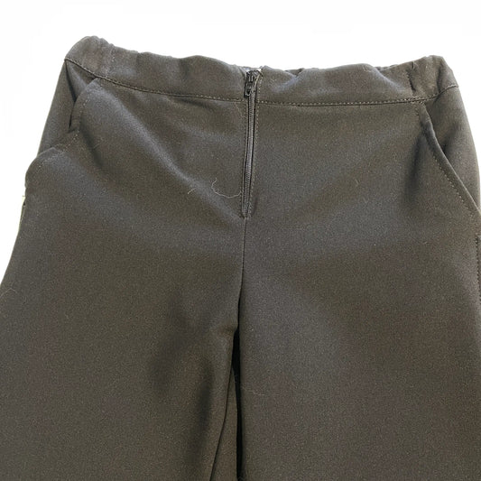 Pantaloni neri gamba larga bambina