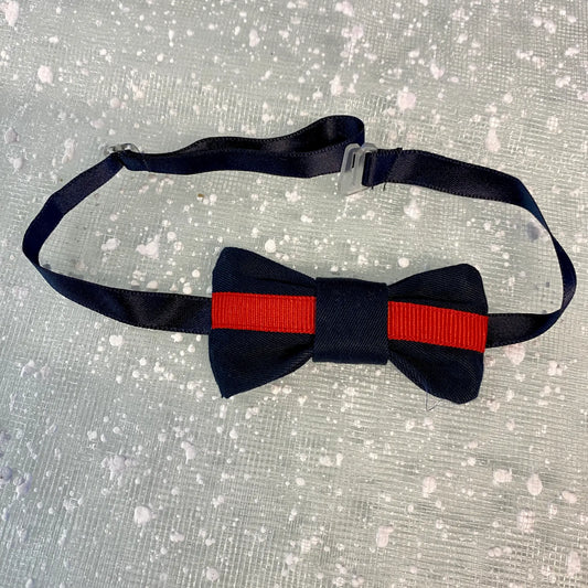 Papillon per bambino blu con dettaglio rosso in outlet