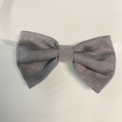 Papillon bimbo grigio pre annodato