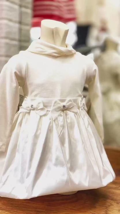 Abito Elegante da Bambina con Gonna a Palloncino in Raso