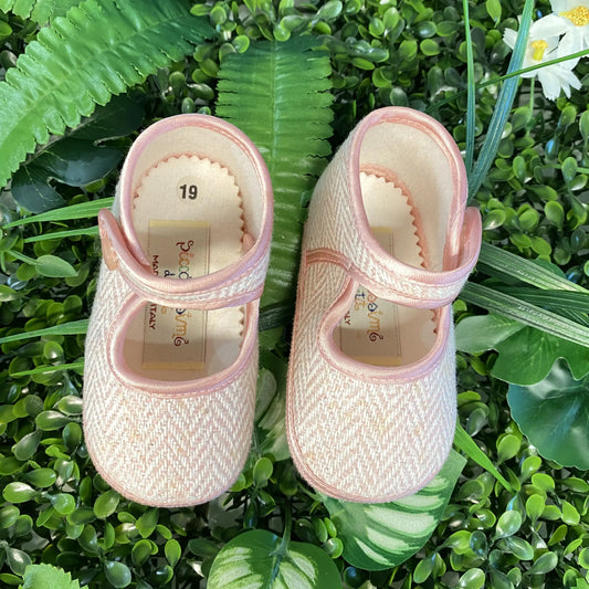 Scarpe primi passi rosa numero 19