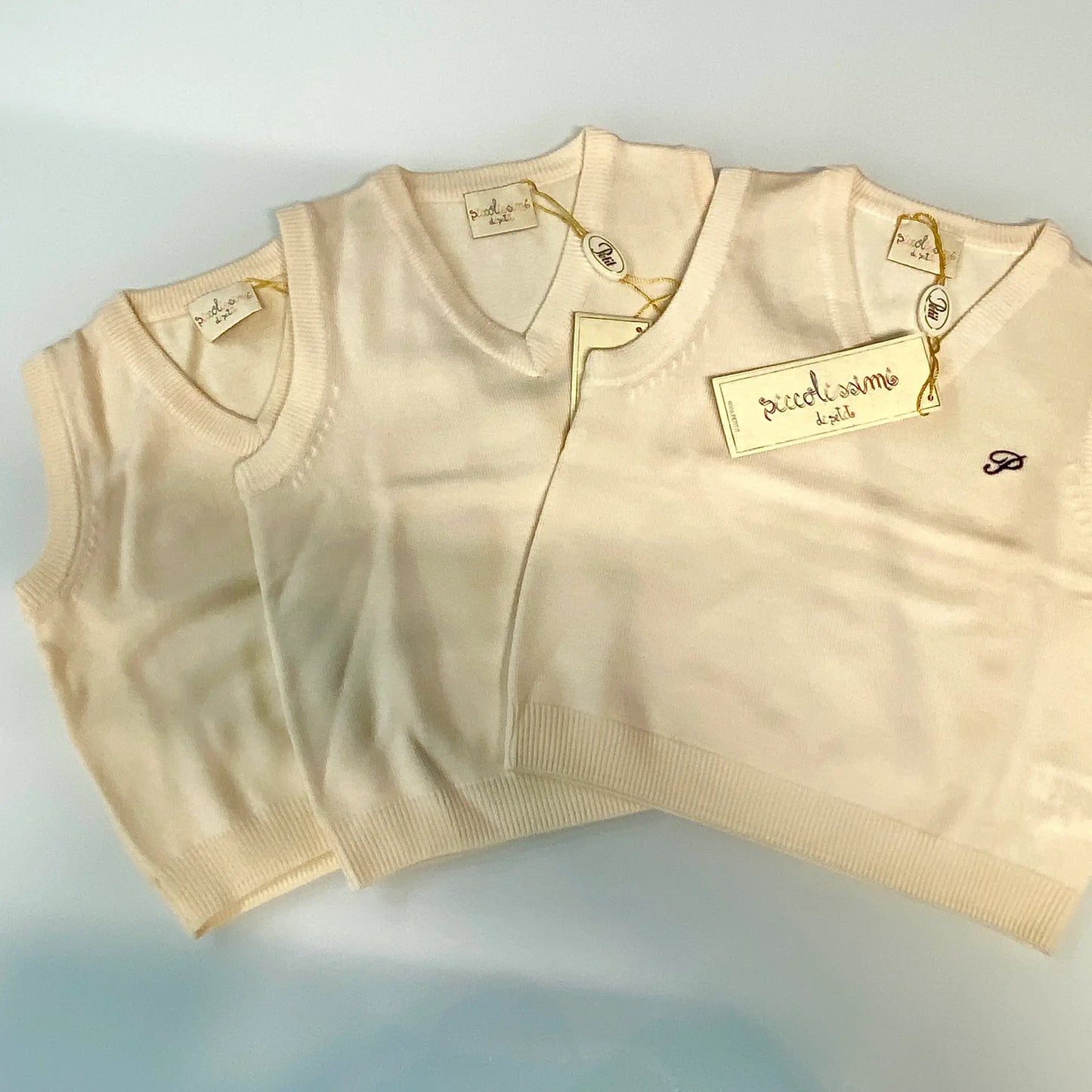 smanicato maglioncino per neonato in lana e cachemire per bambino scontato