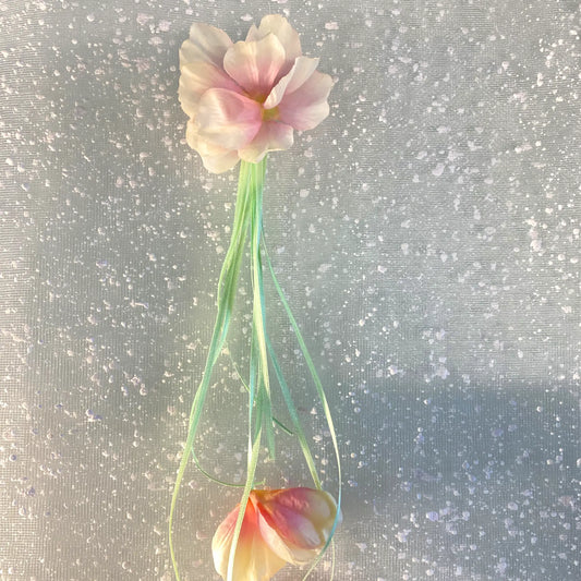 Spilla fiore maxi per cerimonia bambina
