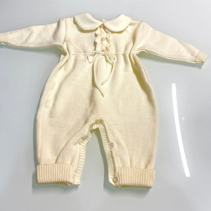 Tutone elegante bon ton invernale per neonata in outlet