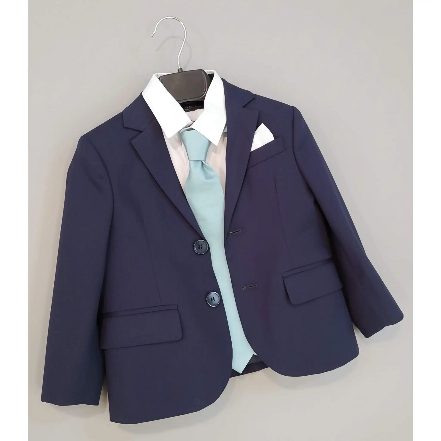 Completo Elegante 4 Pezzi per Bimbo 30 Mesi Blu Navy - Ideale per Cerimonia e Feste