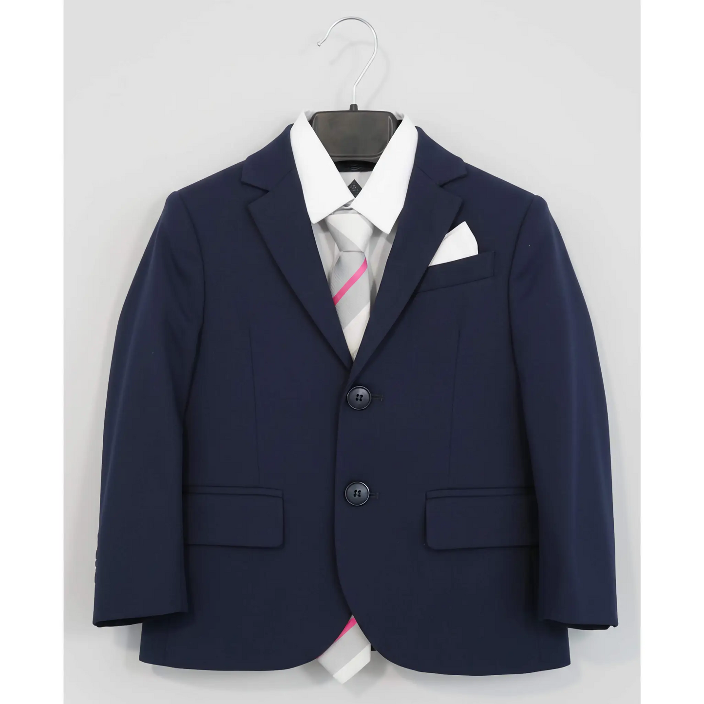 Completo Elegante 4 Pezzi per Bimbo 30 Mesi Blu Navy - Ideale per Cerimonia e Feste