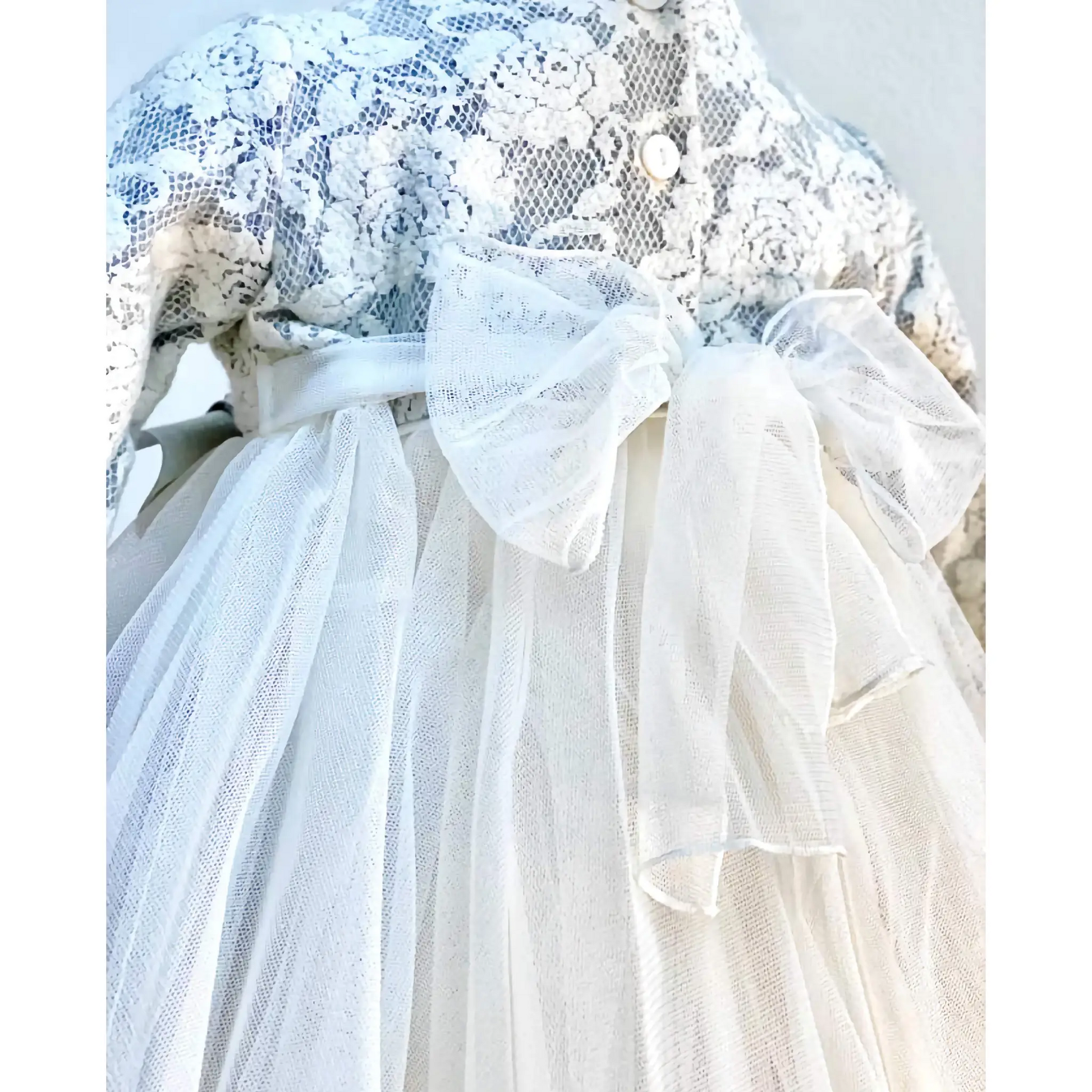 Vestito da cerimonia in tulle e pizzo  6 mesi