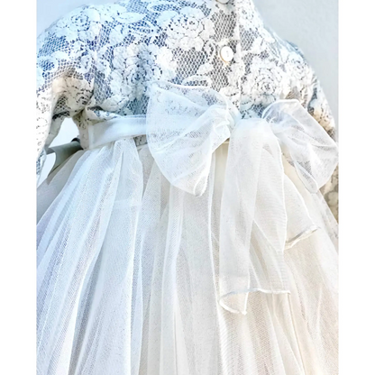 Vestito da cerimonia in tulle e pizzo  6 mesi