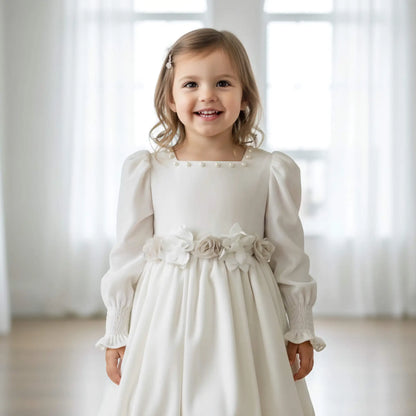 Vestito da cerimonia in velluto per bambina in outlet
