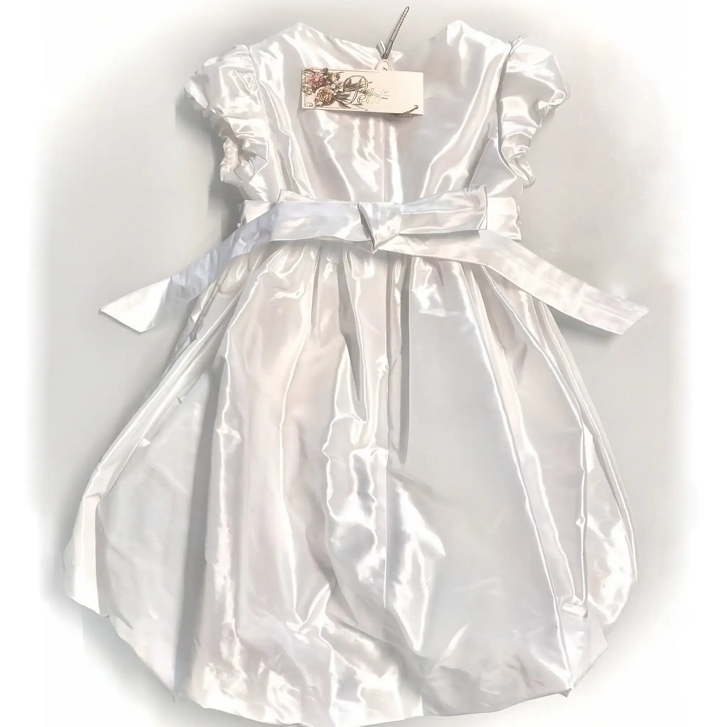 Vestito damigella bambina in raso in offerta