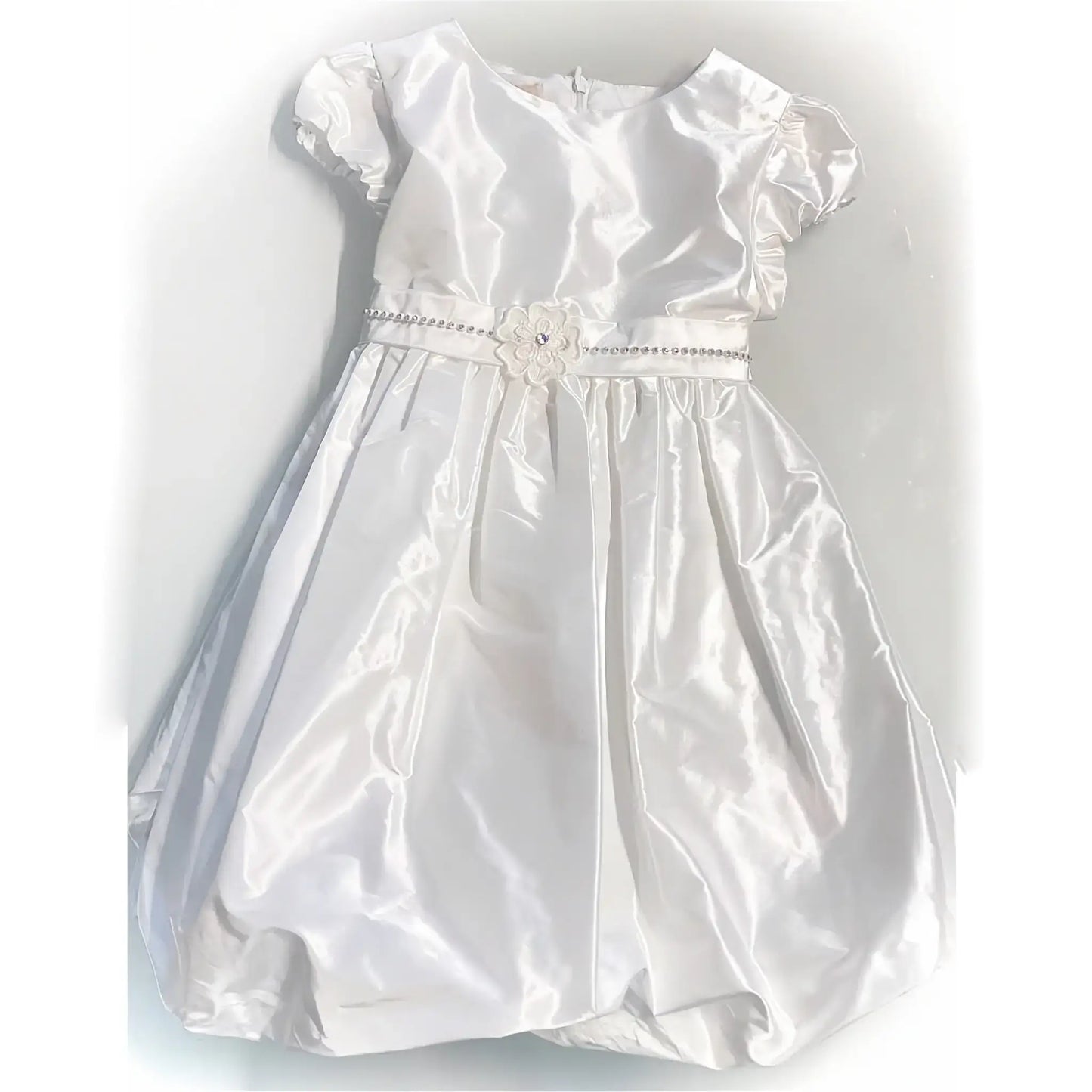 Vestito damina in raso