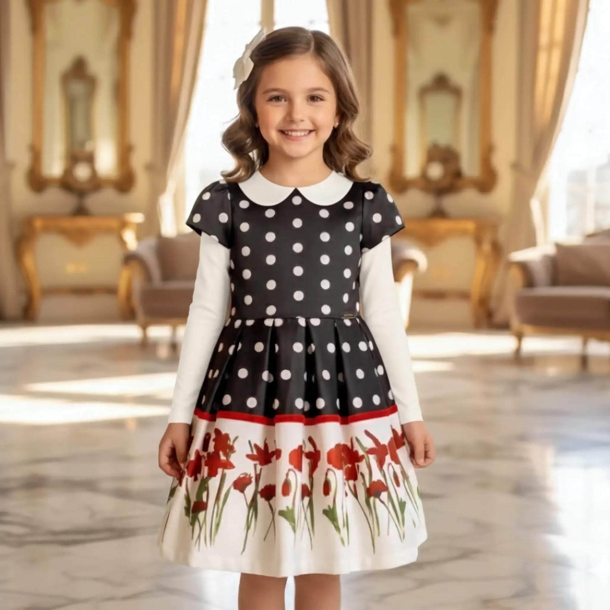 Vestito per feste invernali da bambina scontato