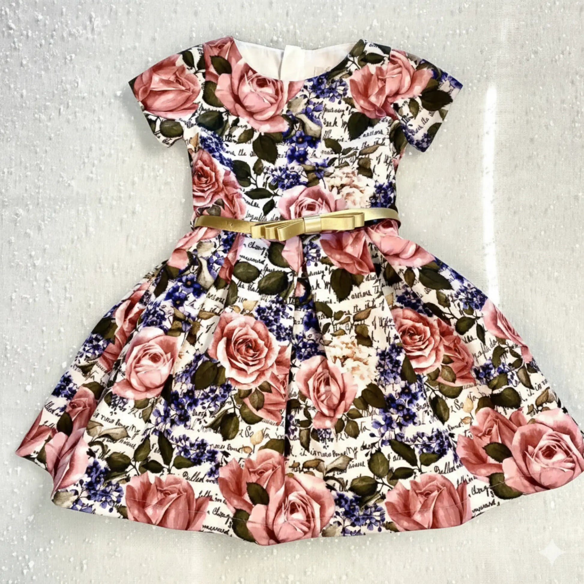 Vestito elegante a fiori per cerimonia bambina